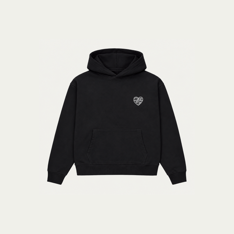 BLACK BASICS HOODIE