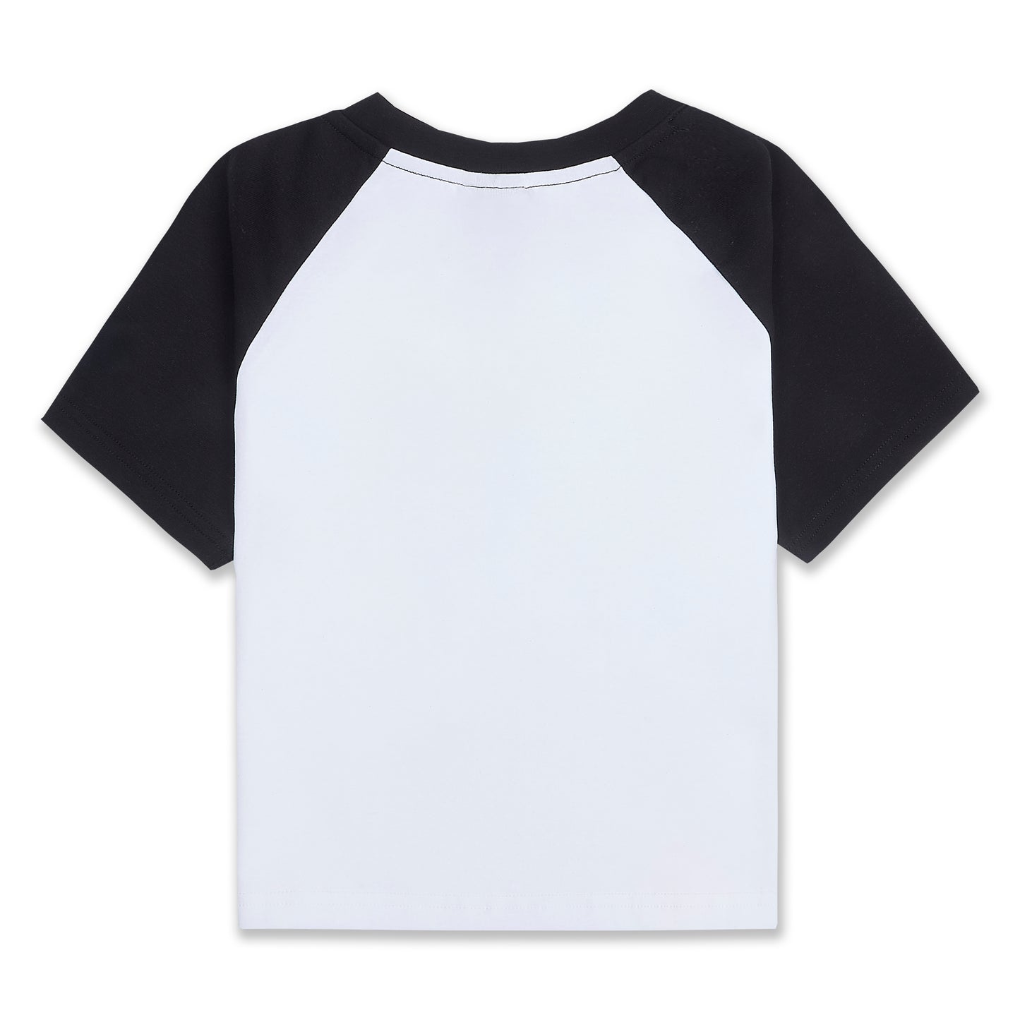 Womens Black Cropped Tee
