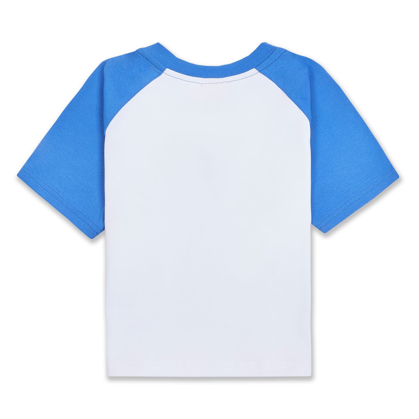 Womens Blue Cropped Tee