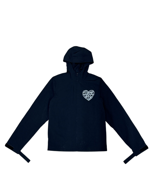 Black Nylon Track Jacket
