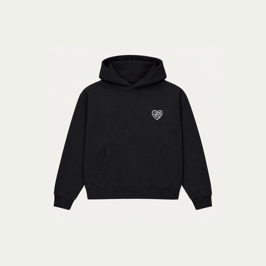 BLACK BASICS HOODIE