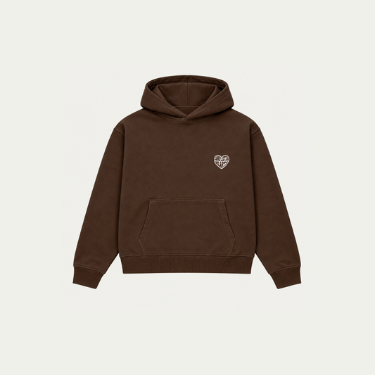 BROWN BASICS HOODIE