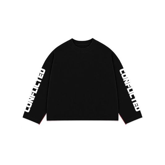 Black Conflicted Longsleeve