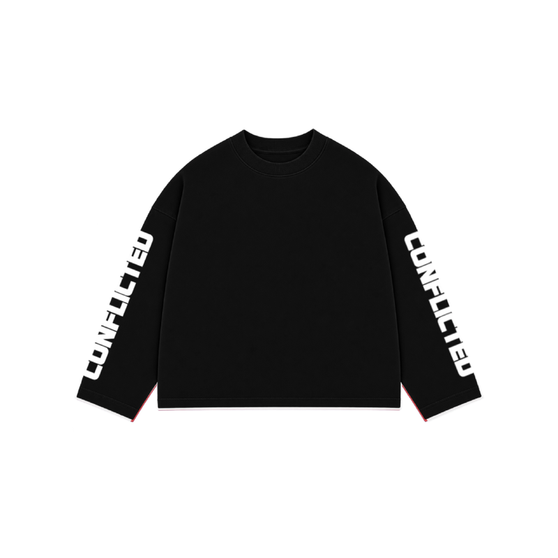 Black Conflicted Longsleeve
