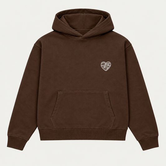 BROWN BASICS HOODIE