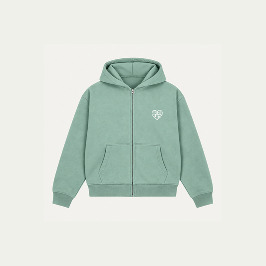 MINT BASICS ZIP HOODIE