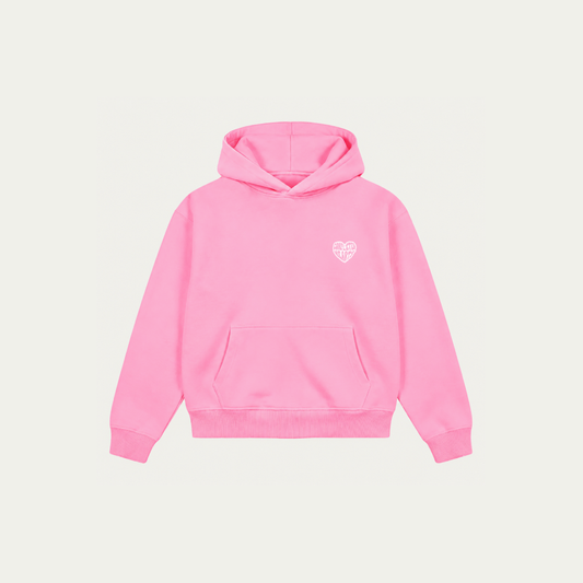 PINK BASICS HOODIE